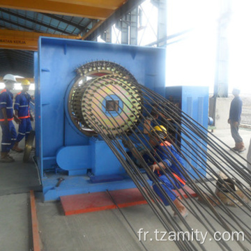 Machine de soudage de cage à pieu en béton à barres d&#39;arbine automatique